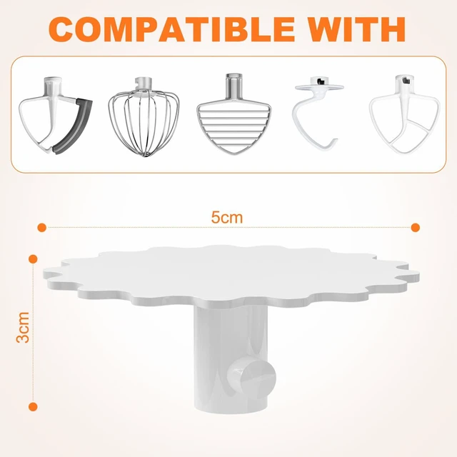 Alt view image 4 of 7 - 4 Pack Stand Mixer Attachment Holders for Kitchenaid Mixer Accessories | Compatible with Kitchenaid Mixer Accessories,Flex Edge Beater, Flat Beater, Dough Hooks and Wire Whip Organizer