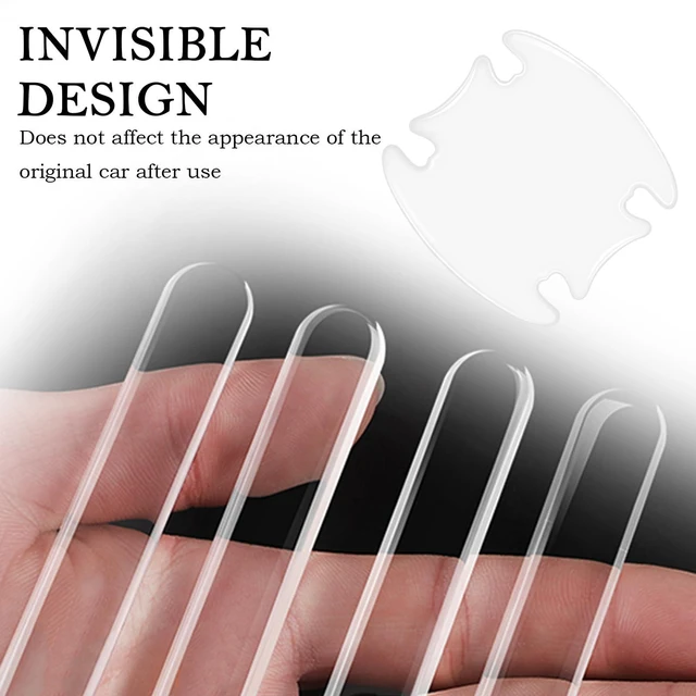 Alt view image 3 of 7 - 8PCS Car Door Handle Protector with Sport Word,Stylish PVC Car Door Handle Scratch Protector for Avoiding Scratch,Universal Cars Handles Protectors Cars Exterior Accessories (Transparent)