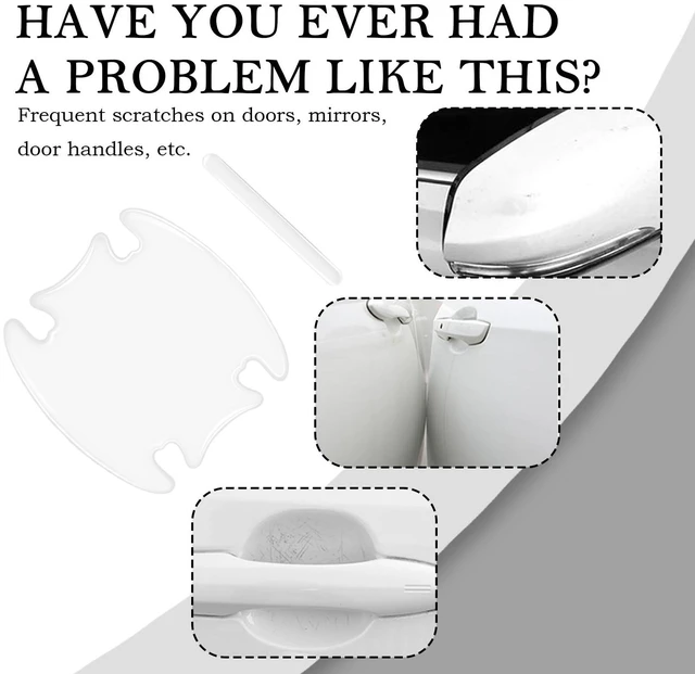 Alt view image 4 of 7 - 8PCS Car Door Handle Protector with Sport Word,Stylish PVC Car Door Handle Scratch Protector for Avoiding Scratch,Universal Cars Handles Protectors Cars Exterior Accessories (Transparent)
