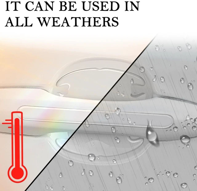 Alt view image 5 of 7 - 8PCS Car Door Handle Protector with Sport Word,Stylish PVC Car Door Handle Scratch Protector for Avoiding Scratch,Universal Cars Handles Protectors Cars Exterior Accessories (Transparent)