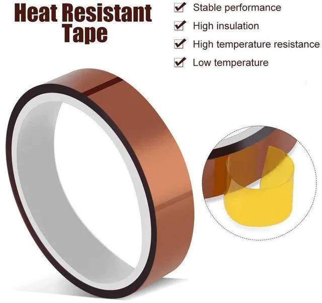 Alt view image 2 of 5 - 12mm X 33m 108ft Heat Tape Heat Resistant Tape Heat Transfer Tape Thermal Tape High Temp Tape High Temperature Tape Heat Tape for Sublimation for Heat Press No Residue 1Roll