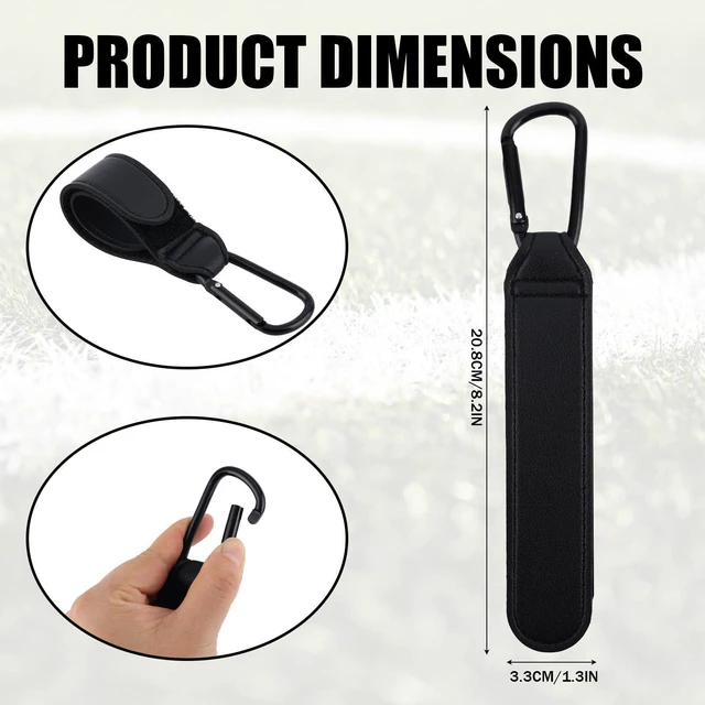 Alt view image 2 of 7 - 2pcs Adjustable Baseball Glove Clip for Hanging Bags, Sports Gear Drying & Storage Accessory with Hanging Loops Travel Organizer for Gloves Training Equipment and Protective Gear