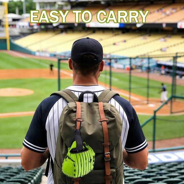 Alt view image 3 of 7 - 2pcs Adjustable Baseball Glove Clip for Hanging Bags, Sports Gear Drying & Storage Accessory with Hanging Loops Travel Organizer for Gloves Training Equipment and Protective Gear