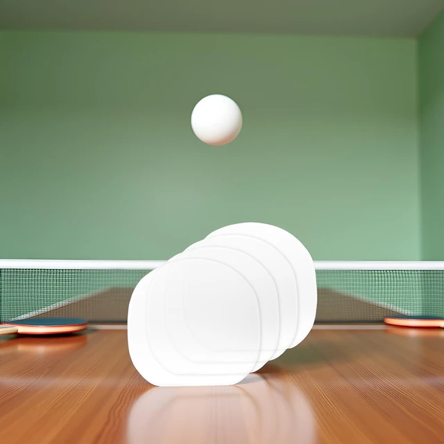 Alt view image 5 of 7 - 4 Pcs Transparent Table Tennis Rackets Adhesive Protective Film Adhesive Protective Film for Table Tennis Rubber Protector Table Tennis Rackets Maintenance Cover Table Tennis Accessories