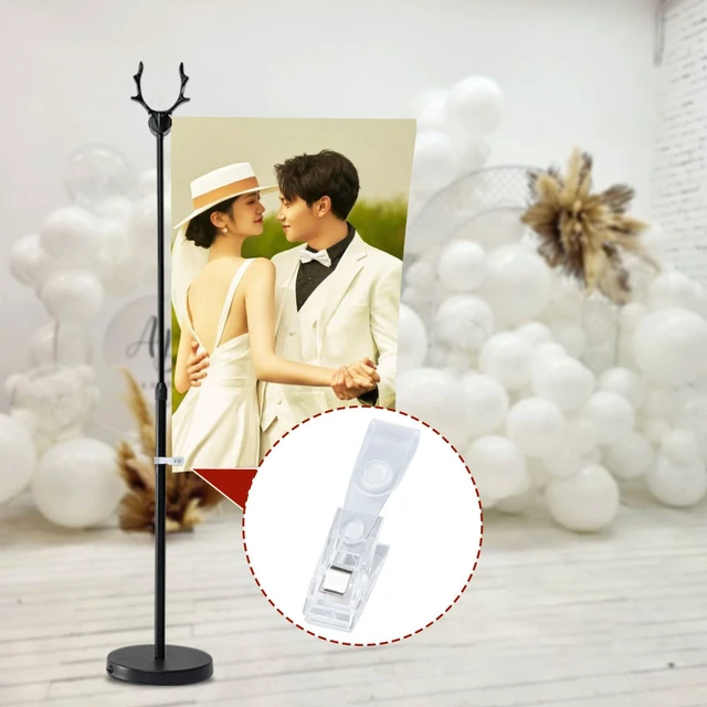 Alt view image 6 of 6 - 10PCS Garden Flag Clips, Plastic Anti-Wind Flag Stoppers, Clear Yard Flag Holder Stoppers, Mini Flag Clamps for Wedding, Party, Accessories for Small Yard Flags Poles