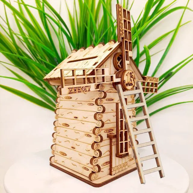 Alt view image 5 of 7 - 20 Pcs Mini Garden Ladder - 2.36'' x 0.78'' Wooden Miniature Ladder Accessories for Landscape Dollhouse Decor