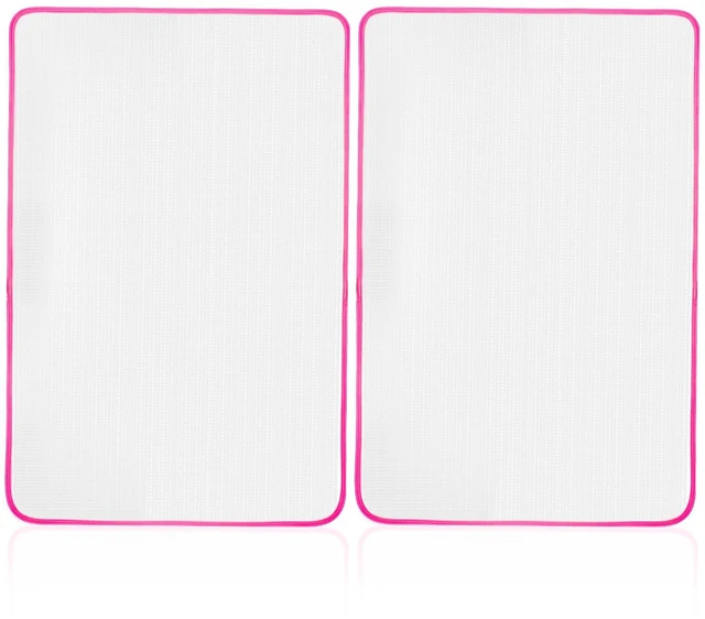 Main image of 2 Pack Pressing Cloth for Ironing,15.7 × 23.6 Inch Mesh Cloth Ironing Pad Ironing Cloth to Protect Clothes, Scorch-Saving Insulation Press Cloth for Ironing (Pink)