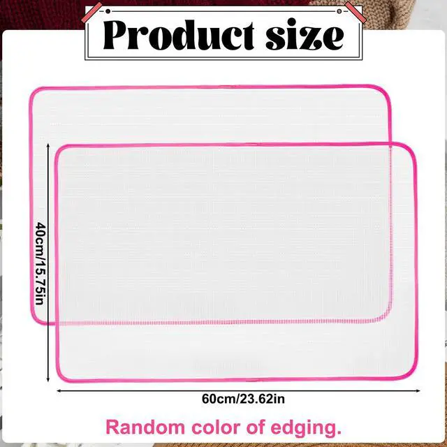 Alt view image 2 of 7 - 2 Pack Pressing Cloth for Ironing,15.7 × 23.6 Inch Mesh Cloth Ironing Pad Ironing Cloth to Protect Clothes, Scorch-Saving Insulation Press Cloth for Ironing (Pink)