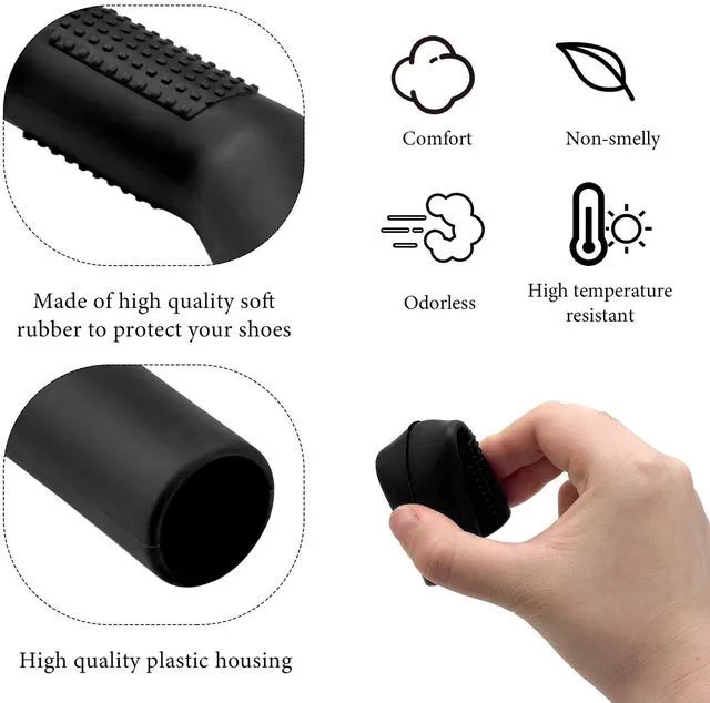 Alt view image 3 of 6 - 2PCS Motorcycle Rubber Gear Shift Lever Shoe Protector, Universal Anti Slip Motorcycle Gear Shift Lever Cover, Heat-Resistant Bicycle shifters Cover Protector Pedal for Street Dirt ATVs (Black)