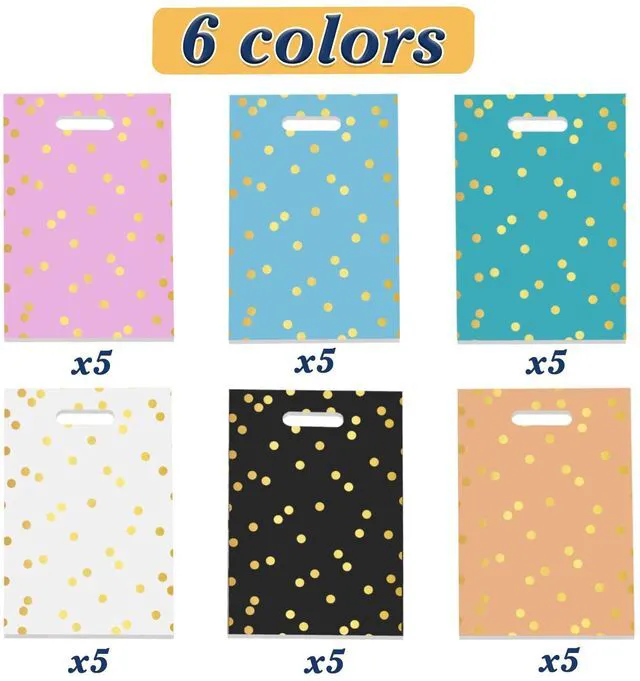 Alt view image 5 of 7 - 30PCS Party Favor Goodie Bags Goody Treat Small Gift Bags for Kids | Plastic Candy Return Gift Bags for Girls Boys Birthday Party, Baby Shower, Christmas