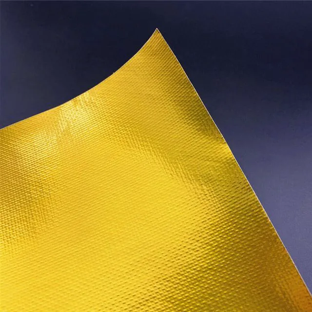 Alt view image 4 of 7 - Adhesive Aluminized Heat Shield Barrier - Gold, 12" x 24" - 2000°F Reflective Heat Insulator & Multi-Purpose Protection for Firewall, Hoods, Hoses & Doors