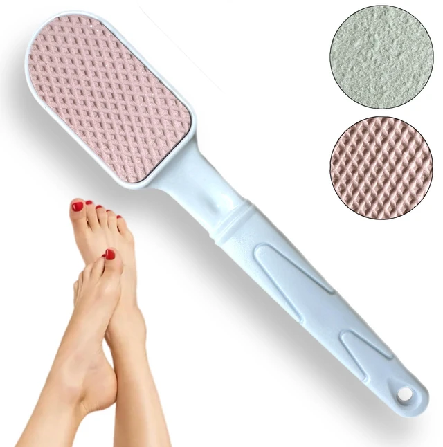 Alt view image 6 of 7 - Double-Sided Pumice Stone & Foot File Rasp Heels Scraper Scrubber Cracked Feet Instant Exfoliator Buffer Dead Hard Skin Callus Remover Elbows Hand Feet Pedicure Tool Corn Softener Sole Smoother