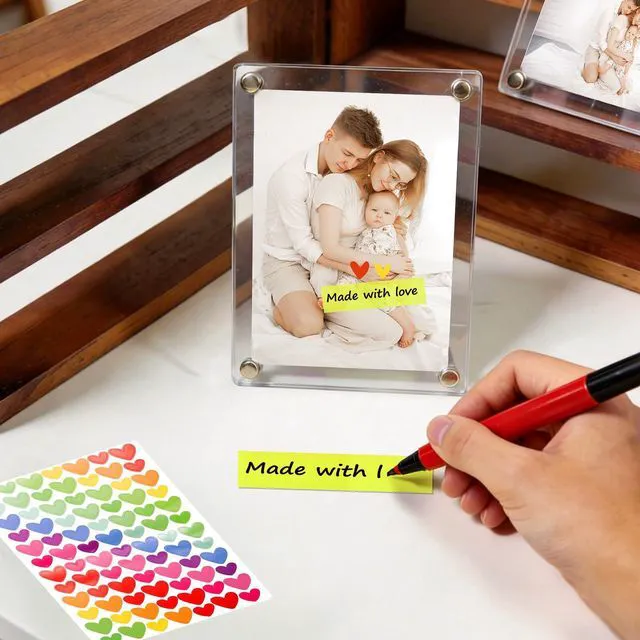 Alt view image 5 of 7 - 2Pcs Visor Picture Clip, Car Picture Holder | Clear Acrylic Magnetic Car Photo Frame for Sun Visor, For Polaroid Mini Photos, Great Gift for Boyfriend Husband Dad Mum