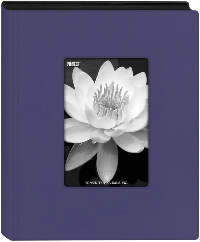 Main image of KZ-46 Bright Mini Frame Cover Photo Album 24 Pkt 4x6, Blue