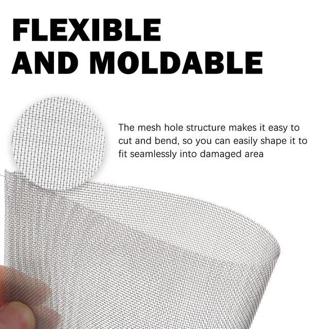 Alt view image 3 of 7 - 5PCS 7.87 * 5.90 Inch Welding Mesh Stainless Steels,Flexible Plastic Wire Mesh for Thermoplastic Repair Welding,Universal Plastic Meshes Screen Repair Kit Car Accessories