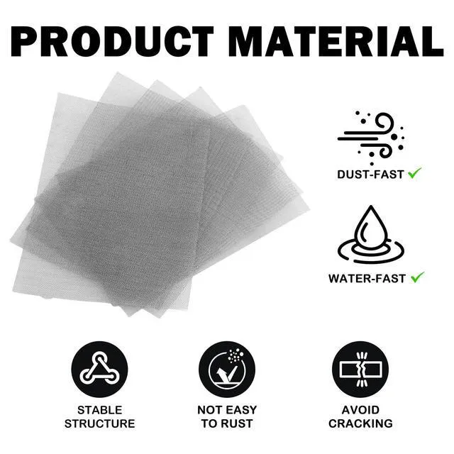Alt view image 4 of 7 - 5PCS 7.87 * 5.90 Inch Welding Mesh Stainless Steels,Flexible Plastic Wire Mesh for Thermoplastic Repair Welding,Universal Plastic Meshes Screen Repair Kit Car Accessories