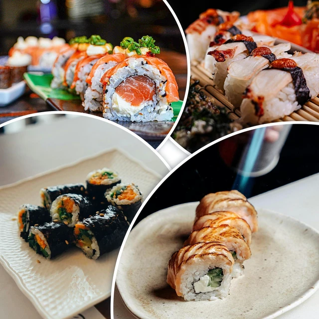 Alt view image 6 of 7 - 1 Pack 12 Inch Bamboo Sushi Mat - Sushi Roller Mat for Making, Shaping & Molding Sushi Roll & Kimbap - Food-Safe Sushi Making Supplies, Tools & Accessories