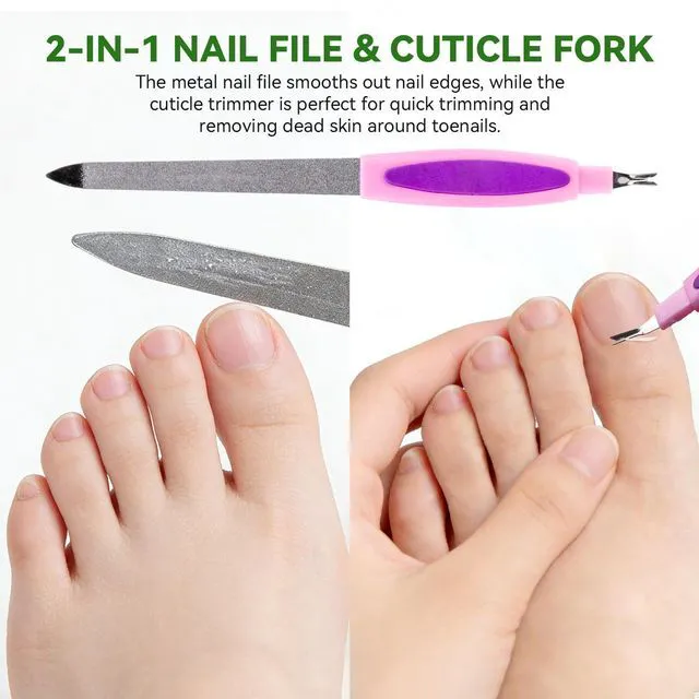 Alt view image 7 of 7 - 4 in 1 Foot File Callus Remover with Pumice Stone Feet Scrubber Dead Skin Foot Rasp Dense Foots Brush for Shower,Foot Pumice Tools Kit with Cuticle File,Foot Care Tools for Man Woman Home