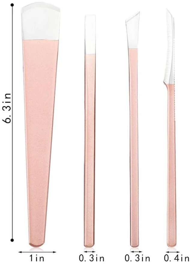 Alt view image 7 of 7 - 4 Pack Manicure Set,Professional Pedicure Knife Set,Dead Skin Corn Foot Remover Kit,Foot Care Tools for Travel or Home,Stainless Steel Foot File Rasp