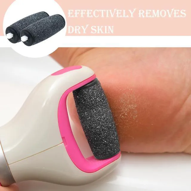 Alt view image 2 of 6 - 8 PCS Regular Coarse Refill Rollers Foot File Replacement Roller Pedicure Hard Skin Remover Compatible with Amope Pedi Electronic Foot File