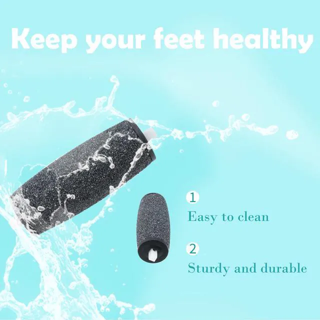 Alt view image 3 of 6 - 8 PCS Regular Coarse Refill Rollers Foot File Replacement Roller Pedicure Hard Skin Remover Compatible with Amope Pedi Electronic Foot File