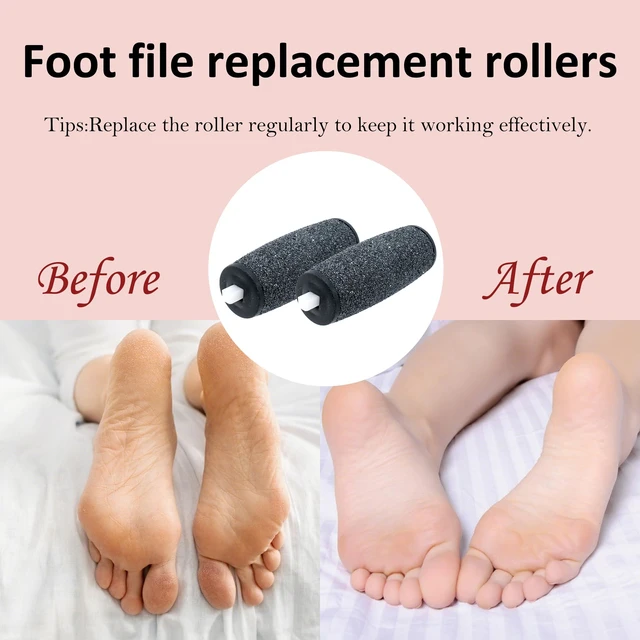 Alt view image 4 of 6 - 8 PCS Regular Coarse Refill Rollers Foot File Replacement Roller Pedicure Hard Skin Remover Compatible with Amope Pedi Electronic Foot File