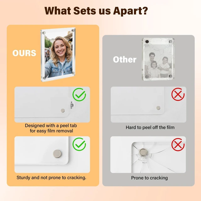 Alt view image 5 of 7 - 2 Pack Car Picture Holder, Acrylic Magnetic Car Visor Photo Clip Clear, Stable, Easy to Use, for Family Photos, Pet Pictures & More Great Gift for Drivers