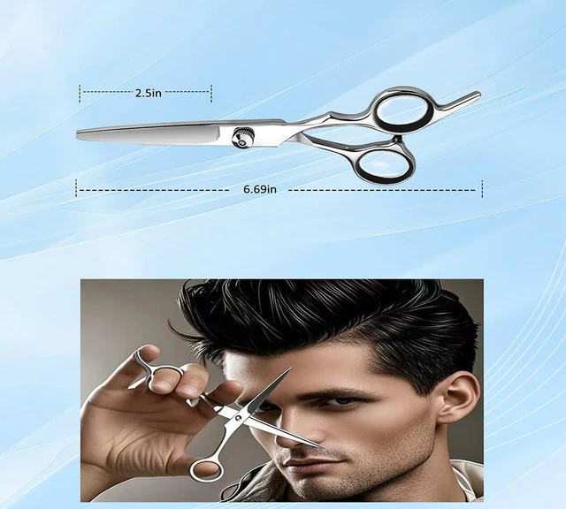 Alt view image 3 of 7 - Professional Barber Hair Cutting Shears Salon Home Hair Cut