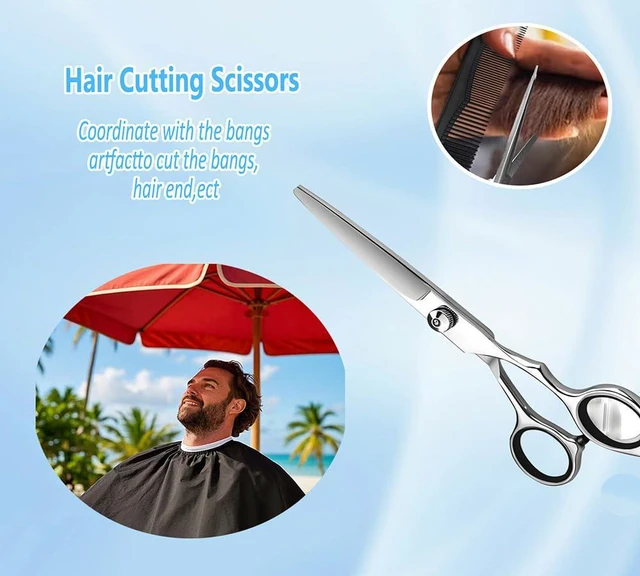 Alt view image 6 of 7 - Professional Barber Hair Cutting Shears Salon Home Hair Cut