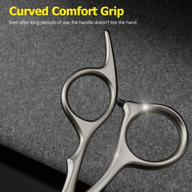 Alt view image 4 of 7 - 6 Inch Hair Thinning Scissors Cutting Teeth Shears Professional Barber Hairdressing Texturizing Salon Razor Edge Scissor Stainless Steel - Black