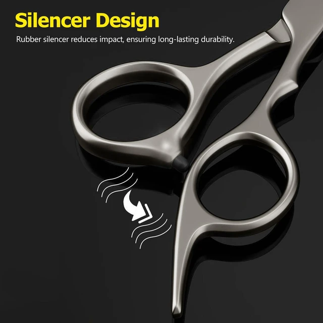 Alt view image 6 of 7 - 6 Inch Hair Thinning Scissors Cutting Teeth Shears Professional Barber Hairdressing Texturizing Salon Razor Edge Scissor Stainless Steel - Black