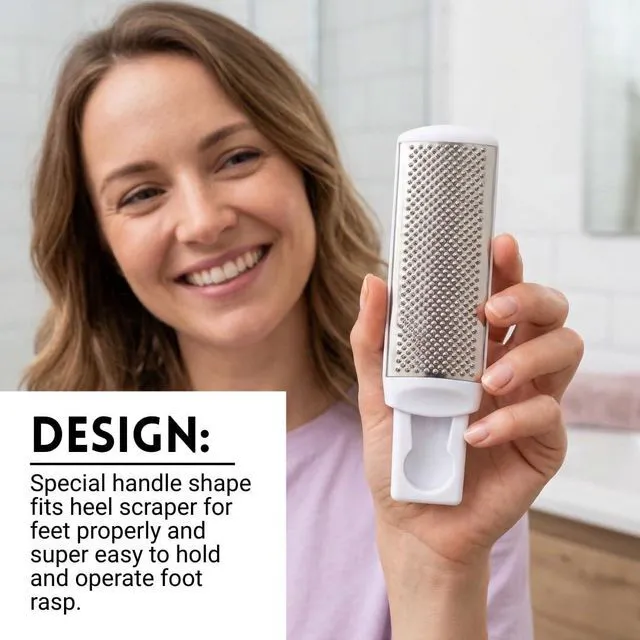 Alt view image 6 of 7 - Professional Multipurpose Foot File Callus Remover, Stainless Steel Filer for Hard Skin/Cuticle/Corn/Cutting Callous, Feet Dead Skin Remover, Salon Accessories