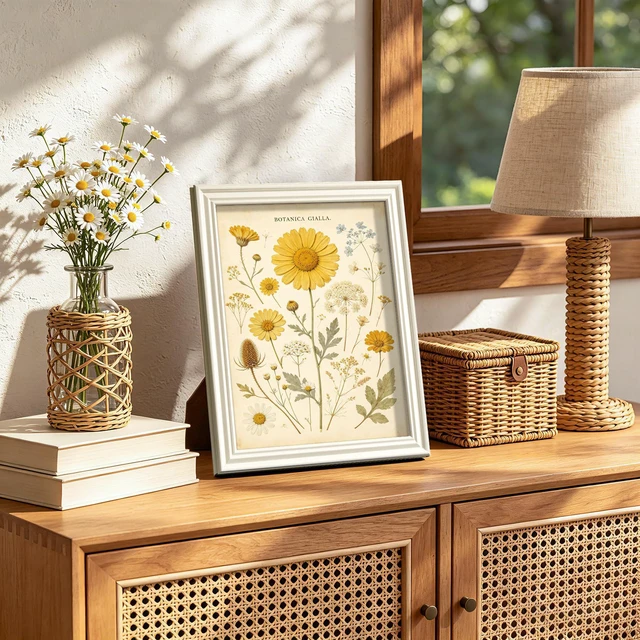 Alt view image 6 of 7 - 8x10 Picture Frame, Vintage Frames Decor, 1Pack White | Fit 5x7 and 8 x 10 Photo, Wall or Tabletop Display, Antique-style Decoration, Rustic Farmhouse Decor, For Weddings