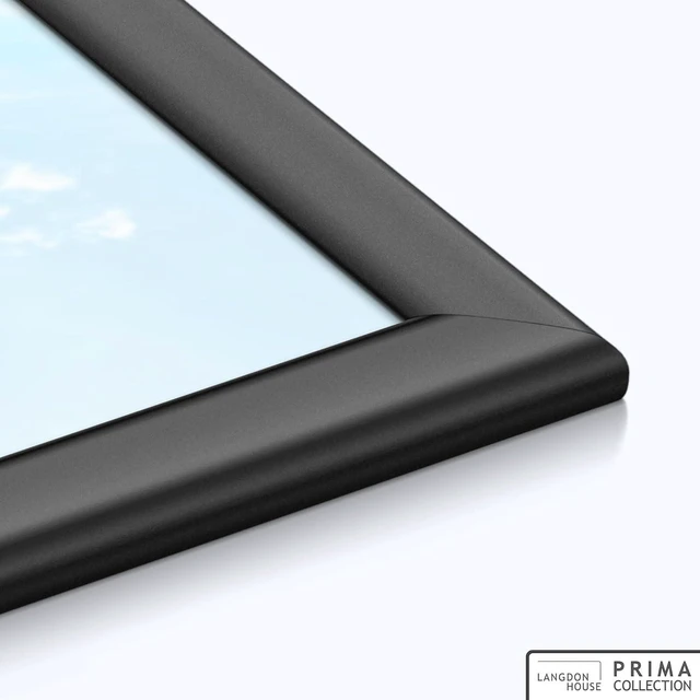 Alt view image 3 of 7 - 11x14 Black Picture Frame - Wall Mount Only - Prima Collection | Langdon House 11 x 14 Modern Slide-In Photo Frame with Buildable Molding, Picture Holder for Wall Display