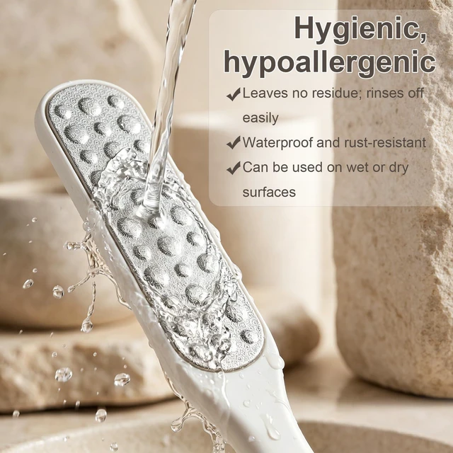 Alt view image 4 of 7 - 2 PCS Foot File for Dead Skin Dual-Sided Pedicure Foot File Feet Exfoliator | Toe Callus Remover Set, Sandpaper Pedicure Tool with Ergonomic Plastic Handle, Wet or Dry Use, Smooths Hands, Feet, Toes