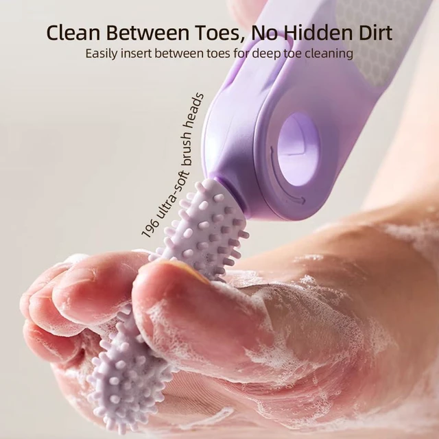 Alt view image 4 of 7 - Foot File Callus Remover, 2 in 1 Feet Pedicure Tool with Brush | Wet and Dry Use, Ergonomic, Travel Size, Gentle and Effective, Brush Included, Foot Scrubber