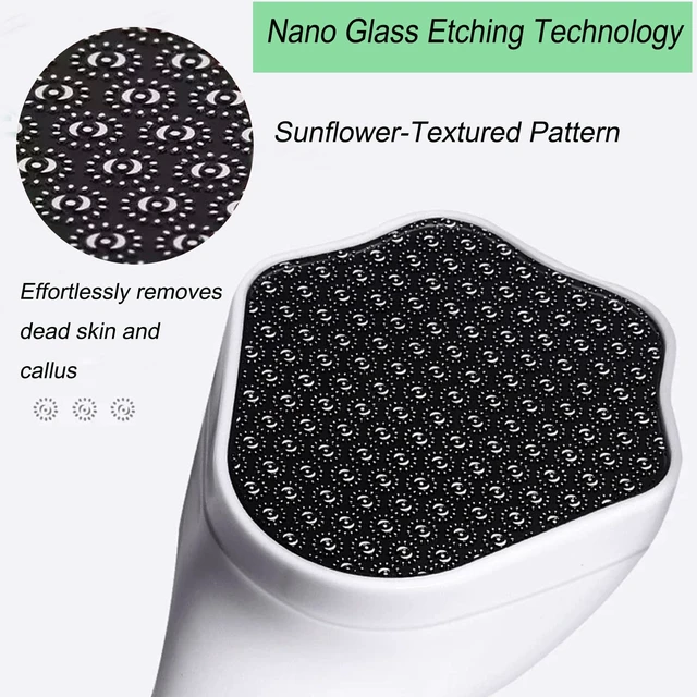 Alt view image 2 of 7 - Hard Skin Remover Nano Glass Foot File - Foot Callus Remover with Handle Foot File Callus Remover with Nano-Level Grinding Points Durable Foot Scrubber Dead Skin Removal for Wet Dry Feet (Green)