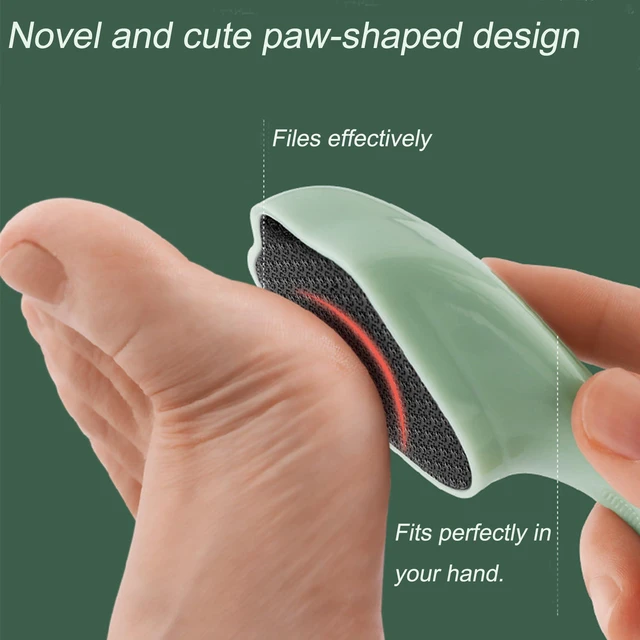Alt view image 3 of 7 - Hard Skin Remover Nano Glass Foot File - Foot Callus Remover with Handle Foot File Callus Remover with Nano-Level Grinding Points Durable Foot Scrubber Dead Skin Removal for Wet Dry Feet (Green)