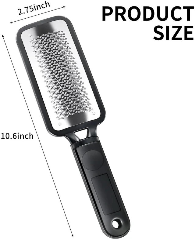 Alt view image 2 of 6 - Callus Remover Foot File-Stainless Steel Rasp for Hard Skin | Professional Pedicure Scrubber for Dry & Wet Use | Effective Dead Skin Removal Tool for Smooth Feet