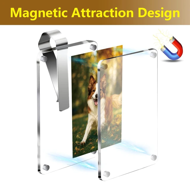 Alt view image 5 of 7 - 2Pcs Car Picture Holder,Visor Photo Clip,Car Sun Visor Photo Holder | Universal Magnetic Personalized Photo Holder Car Visor Clip Picture Frame Show Personal or Family Photos,2.36*3.54in