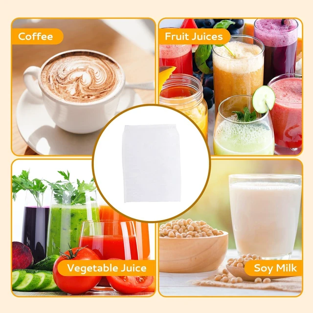 Alt view image 7 of 7 - 5 Pcs Ultra Fine Mesh Strainer Bags 12 x 8 Inch Cheesecloth Bags for Straining Juicing Bag for Fruit Juice Cheese Coffee Tea