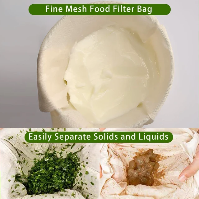 Alt view image 7 of 7 - 3er Cheese Cloths for Straining, 20x20 Inch Grade 100 Reusable Cheese Cloth | Washable Unbleached Cotton Fine Mesh Cloth Strainer, Muslin Cheesecloth for Nut Milk, Yogurt, Broth with Hemmed Edge