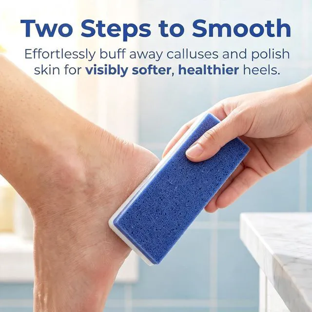 Alt view image 4 of 7 - 6 Pack Foot Pumice Stone, Double Sided Callus Remover for Feet | Exfoliating Scrubber Tool for Dead Skin Removal, Cracked Heels and Rough Dry Feet, Pedicure Essentials Set