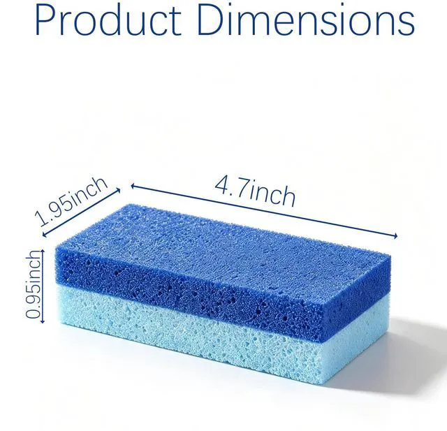 Alt view image 2 of 7 - 6 Pack Foot Pumice Stone, Double Sided Callus Remover for Feet | Exfoliating Scrubber Tool for Dead Skin Removal, Cracked Heels and Rough Dry Feet, Pedicure Essentials Set