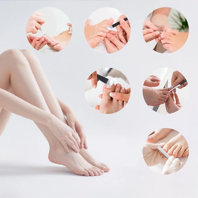 Alt view image 3 of 4 - 7 Pcs Professional Pedicure Tools for Feet, Stainless Steel Ingrown Toenail Removal Blade Kit with File, Toe Nail Knife Set for Men Women,Corn and Rasp Callus Remover Foot Scraper for Dead Skin