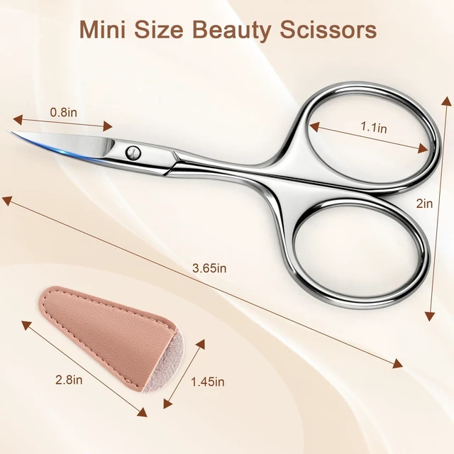 Alt view image 5 of 6 - Eyebrow Scissors, Mini Grooming, Nose and Facial Hair, Men Women | For trimming mustache, beard, and facial hair. Compact mini scissors for precise grooming.