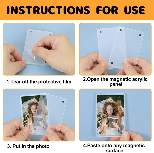 Alt view image 5 of 7 - 2Pcs Car Picture Holder Visor Magnetic Sunshade Photo Frame | Acrylic Visor Clip for Personalized Car Picture Frame Adding Family or Personal Photos Gifts