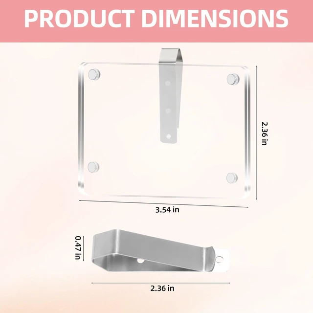 Alt view image 2 of 7 - 2Pcs Car Picture Holder, Acrylic Personalized Car Picture Holder, Sun Visor Magnetic Photo Frame for Car, Suitable for Placing Family or Personal Photos