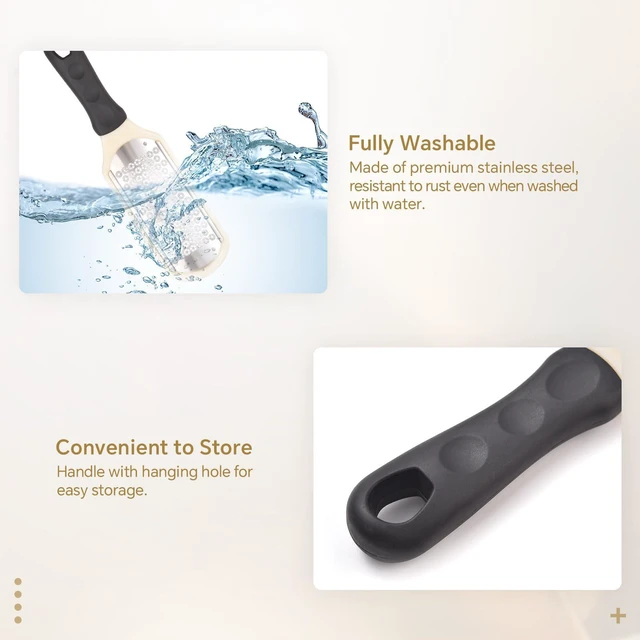 Alt view image 3 of 6 - KADS Wet Dry Callus Remover Foot File | Pedicure Tool for Removing Calluses and Rough Skin, Foot Scrubber for Heels and Dry Feet