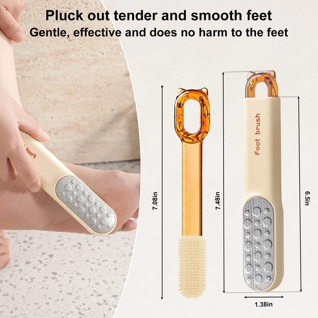 Alt view image 3 of 7 - Double-Sided Stainless Steel Foot File, Pedicure Callus & Dead Skin Remover | Works Wet & Dry. Ergonomic, Exfoliates Rough Heels & Repairs Dry Cracked Feet. Compact for Home Daily Care and Travel Use